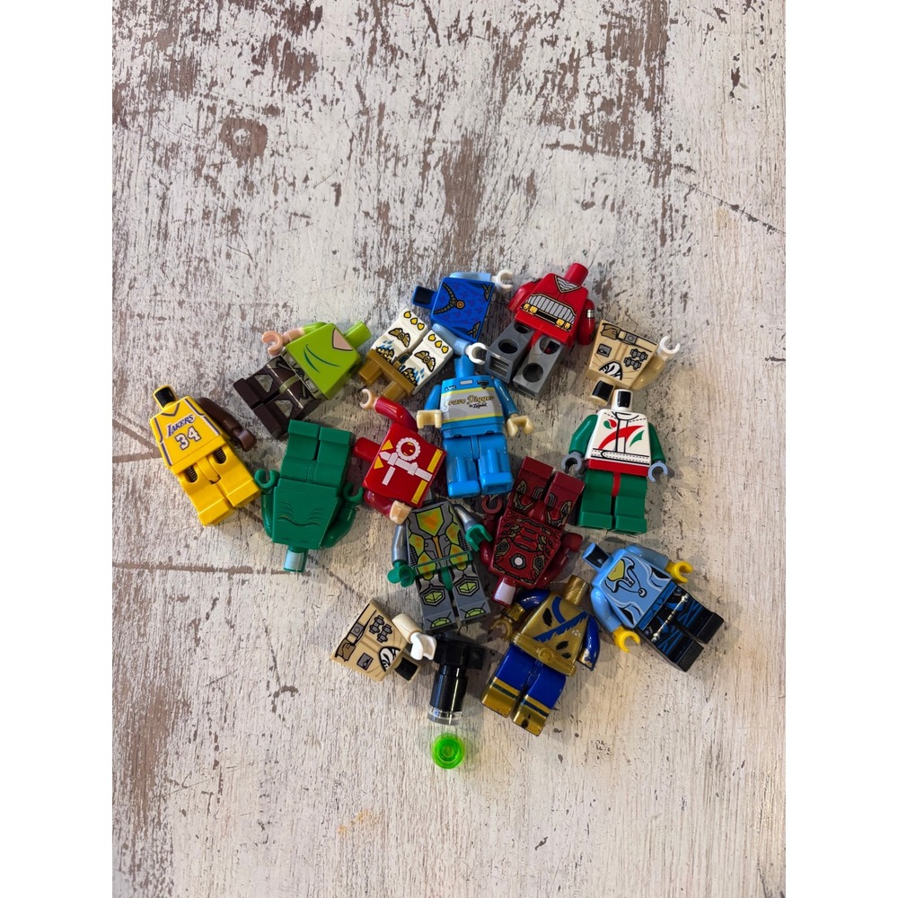 LEGO minifigure torso and leg lot unisex OS multicolor sports superhero parts
